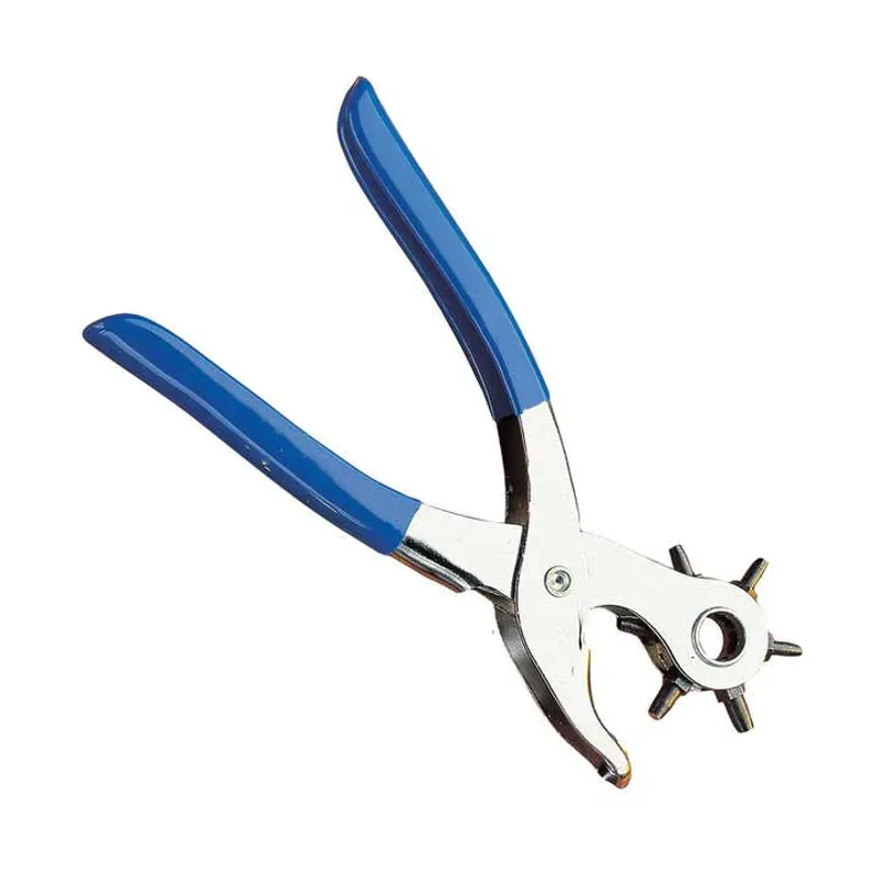 Roma Revolving Hole Punch With Vinyl Coated Handle in Blue
