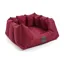 Digby and Fox Large Nest Dog Bed in Maroon