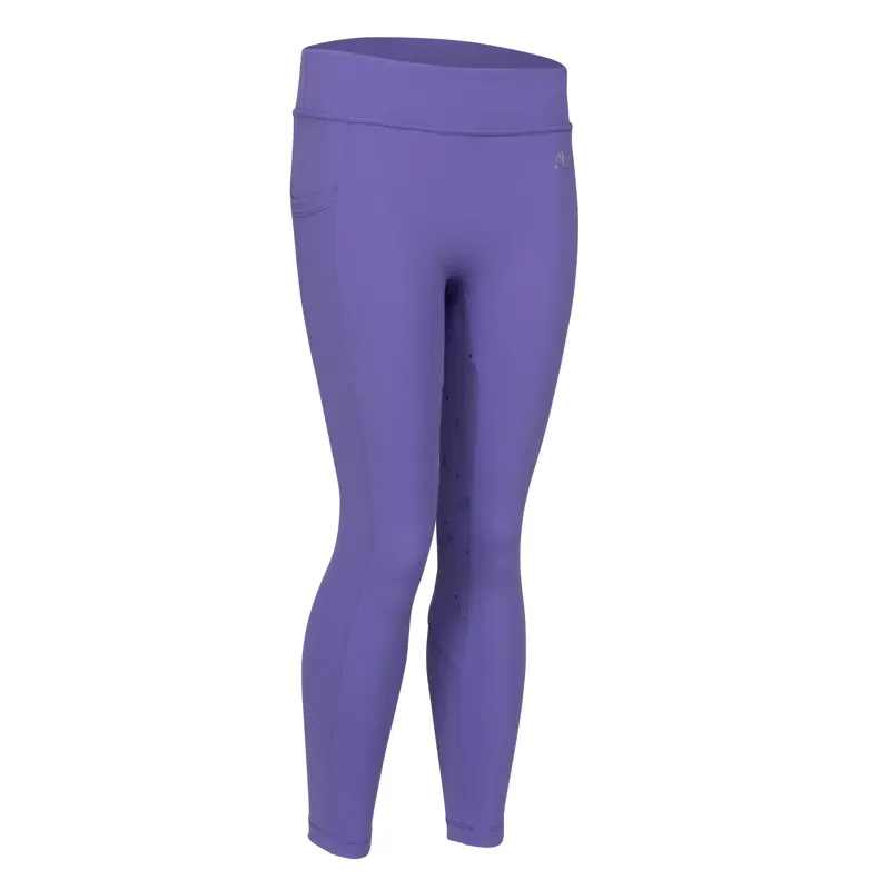 Aubrion Young Rider Equestrian Riding Tights in Heather