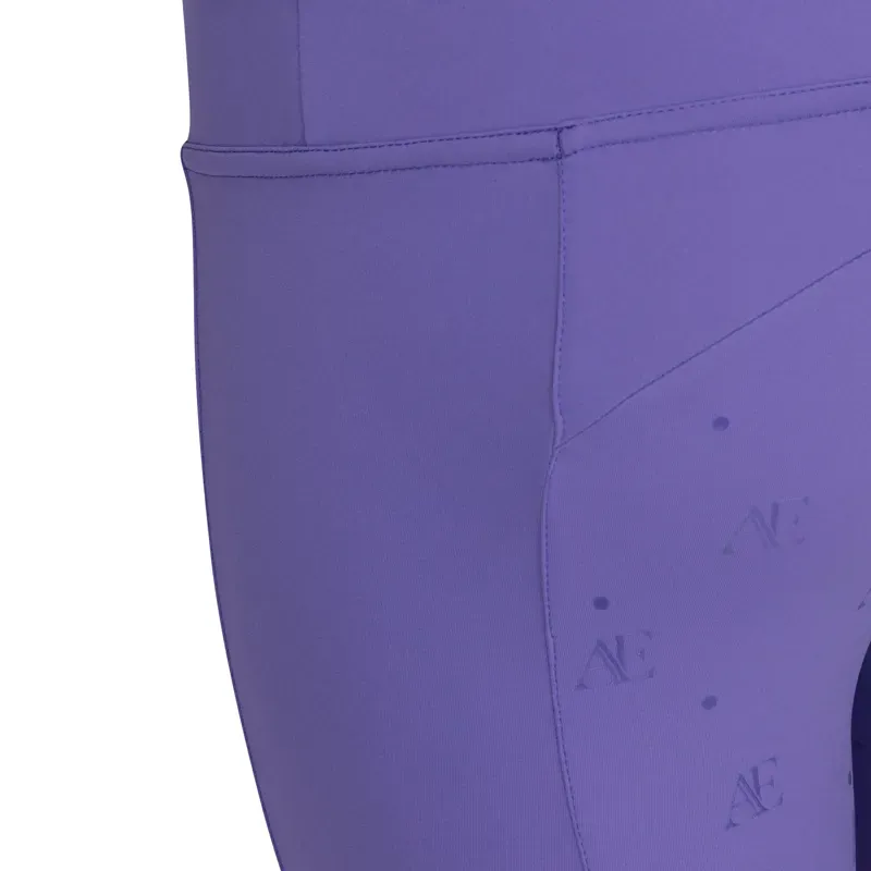 Aubrion Young Rider Equestrian Riding Tights in Heather-8