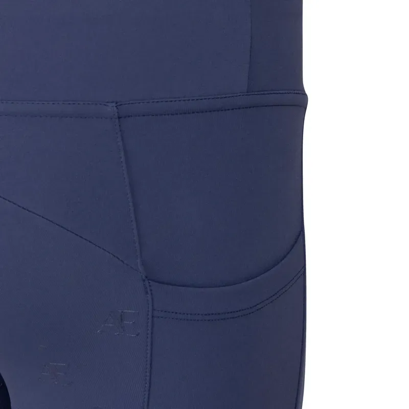 Aubrion Young Rider Equestrian Riding Tights in Midnight-5