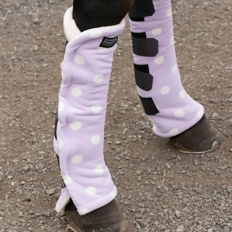 Supreme Products Dotty Fleece Boots - LAVISH LILAC cob