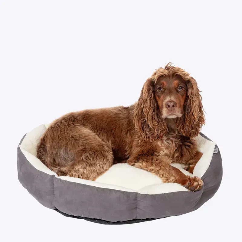 Danish Design Medium Essentials Quilted Bed in Charcoal