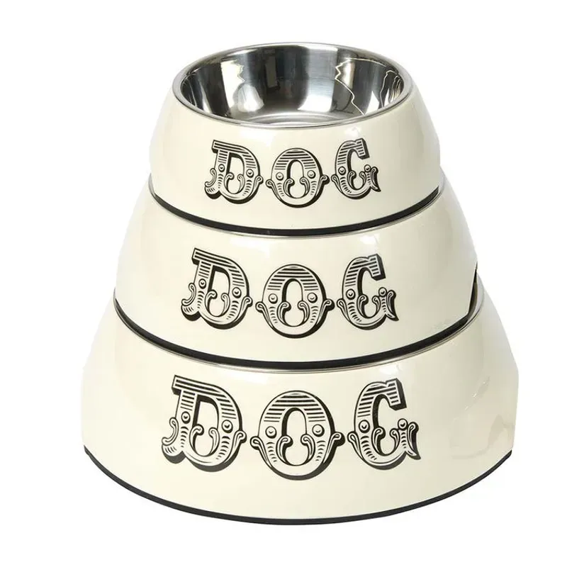 House Of Paws Melamine Dog Bowl - CREAM x large