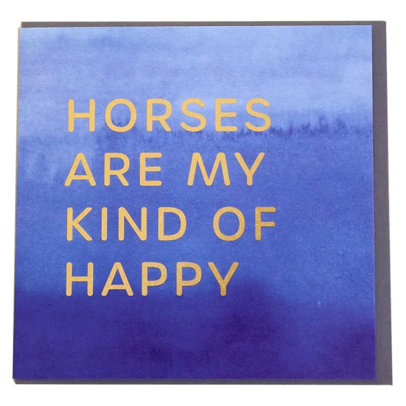 Gubblecote Foiled Greetings Card - My Kind Of Happy